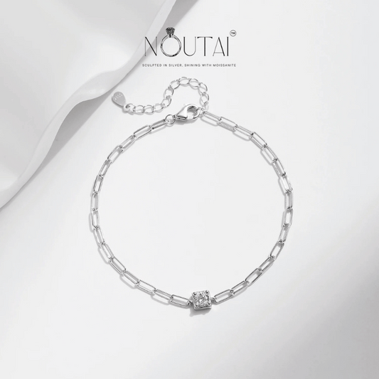 Noutai 0.3ct D Color Moissanite Bracelet – 925 Sterling Silver