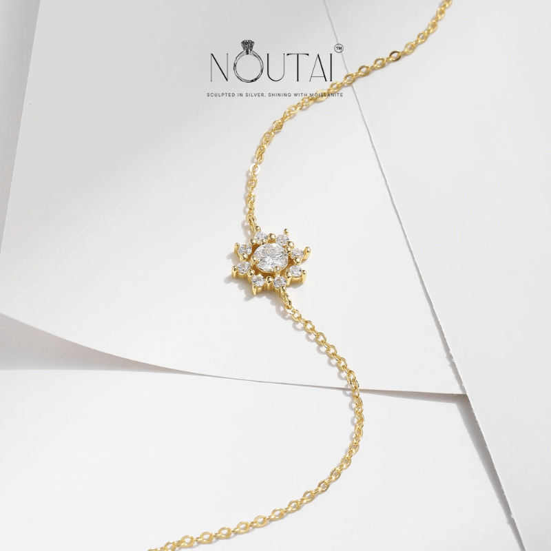 Bracelet flocon de neige Noutai en moissanite – Bijoux en argent sterling pour femme