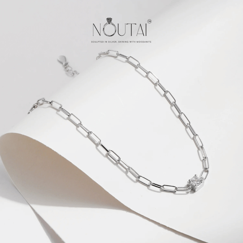 Noutai 0.3ct D Color Moissanite Bracelet – 925 Sterling Silver