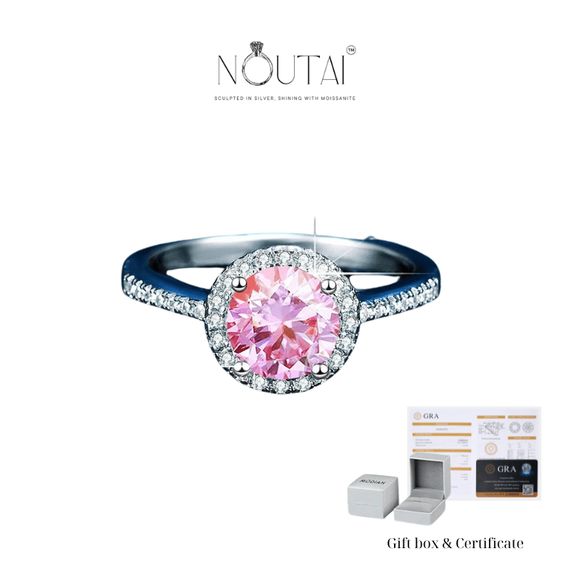 Noutai 0.5-2ct Adjustable Moissanite Ring – 925 Silver