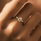 Noutai 0.8ct D Color Pear Cut Moissanite Ring – 925 Sterling Silver