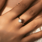 Noutai 1ct Moissanite Lab Diamond Ring – 925 Sterling Silver Platinum Plated