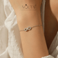 Pulsera Noutai Moissanite Infinity Love: joyería de plata de ley para mujer