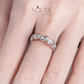 Noutai Moissanite Leaf Wedding Band – 925 Sterling Silver
