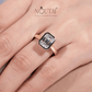 Noutai 3ct Emerald Cut D Color Moissanite Engagement Ring – 925 Sterling Silver