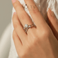 Noutai 1ct VVS1 Moissanite Dazzling Ring – 925 Sterling Silver