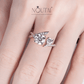 Noutai 2ct D Color Moissanite Victory Engagement Ring – 925 Sterling Silver