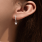 Noutai 0.3ct D Color Round Moissanite Hoop Earrings – 925 Sterling Silver