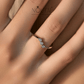 Noutai D Color Moissanite Lab Diamond Irregular Line Stackable Ring – 925 Sterling Silver