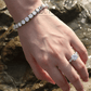 Noutai 3mm 5.2-6.5cttw D Color Moissanite Tennis Bracelet – 925 Sterling Silver