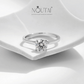 Noutai 1ct D Color Round Moissanite Ring – 925 Sterling Silver