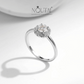 Noutai 0.5ct D Color VVS1 Round Moissanite Ring – 925 Sterling Silver