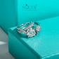 Noutai 2ct D Color Moissanite Victory Engagement Ring – 925 Sterling Silver