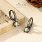 Noutai 0.5ct D Color Light Green Moissanite Hoop Earrings – 925 Sterling Silver