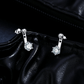 Noutai D Color VVS1 Round Teal Moissanite Ear Climbers – 925 Sterling Silver