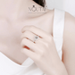 Noutai 0.5-2ct Adjustable Moissanite Ring – 925 Silver