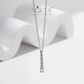 Colgante minimalista de moissanita Noutai: joyería de plata de ley para mujer
