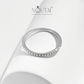 Noutai Simple Eternity Moissanite Ring – 925 Sterling Silver