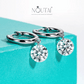 Noutai 4cttw Moissanite Hoop Earrings – 925 Sterling Silver