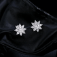 Noutai Sparkling 0.4ct D Color Moissanite Flower Stud Earrings – 925 Sterling Silver