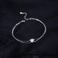 Noutai 1ct D Color Moissanite Double Layer Bracelet – 925 Sterling Silver