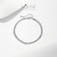 Noutai D Color Round Moissanite Twisted Bracelet – 925 Sterling Silver