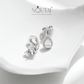Noutai D Color Pear Cut Moissanite Stud Earrings – 925 Sterling Silver