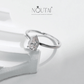 Noutai 0.8ct D Color Pear Cut Moissanite Ring – 925 Sterling Silver