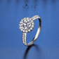 Noutai 0.5-2ct Adjustable Moissanite Ring – 925 Silver