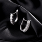 Noutai D Color U Shape Moissanite Hoop Earrings – 925 Sterling Silver