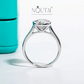 Noutai 3ct D Color Oval Moissanite Engagement Ring – 925 Sterling Silver