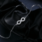 Pulsera Noutai Moissanite Infinity Love: joyería de plata de ley para mujer