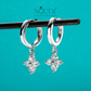 Noutai 3mm Moissanite Huggie Hoop Earrings – 925 Sterling Silver