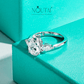 Noutai 4cttw Pear Cut D Color Moissanite Engagement Ring – 925 Sterling Silver
