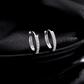 Noutai D Color Sparkling Moissanite Circle Hoop Earrings – 925 Sterling Silver