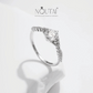Noutai Crown D Color Moissanite Delicate Lab Diamond Ring – 925 Sterling Silver