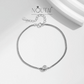 Pulsera Noutai con engaste de moissanita: joyería nupcial de plata de ley para mujer