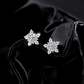 Noutai D Color Dazzling Moissanite Snowflake Stud Earrings – 925 Sterling Silver
