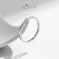 Noutai Simple Eternity Moissanite Ring – 925 Sterling Silver