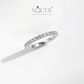 Noutai Luxury D Color Moissanite Stackable Band Ring – 925 Sterling Silver