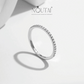 Noutai Simple Eternity Moissanite Ring – 925 Sterling Silver