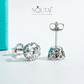 Noutai 2-6cttw D Color VVS1 Moissanite Stud Earrings – 925 Sterling Silver
