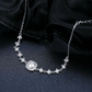 Noutai 0.8ct D Color Moissanite Halo Bracelet – 925 Sterling Silver