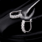 Noutai D Color U Shape Moissanite Hoop Earrings – 925 Sterling Silver