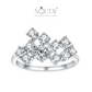 Noutai 1.5ct Round Moissanite Ring – 925 Silver 18K Plated