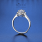 Noutai 0.5-2ct Adjustable Moissanite Ring – 925 Silver
