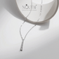Colgante minimalista de moissanita Noutai: joyería de plata de ley para mujer