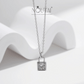 Noutai 0.5ct D Color Moissanite Lock Pendant Necklace – 925 Sterling Silver
