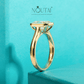 Noutai 3ct Emerald Cut D Color Moissanite Engagement Ring – 925 Sterling Silver
