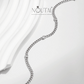 Noutai D Color Round Moissanite Twisted Bracelet – 925 Sterling Silver